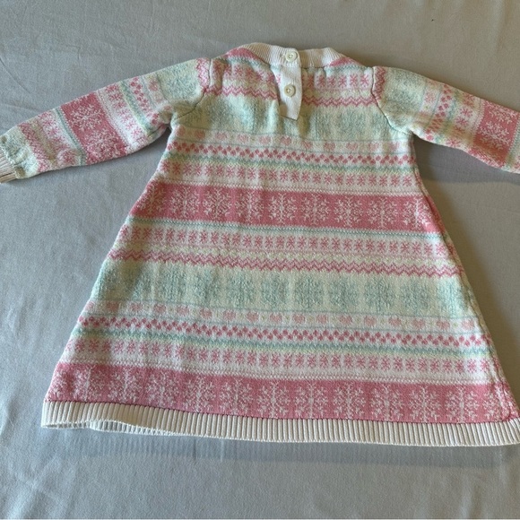 Gymboree - Pink and Cream Knit Dress - Picture 3 of 4